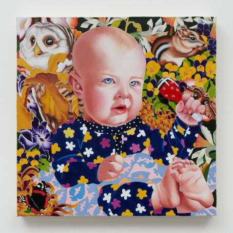 Jocelyn Hobbie - Nephew - 2020 - Oil on canvas - 40,64 x 40,64 cm