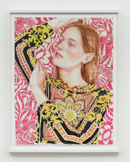 Jocelyn Hobbie - Vufy - 2021 - Oil on paper - 66,04 x 50,8 cm