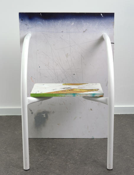 Leo Gabin - Untitled (Caramel) - 2020 -  Silkscreen, acrylic, wood, PVC and metal - 83 x 54 x 43 cm