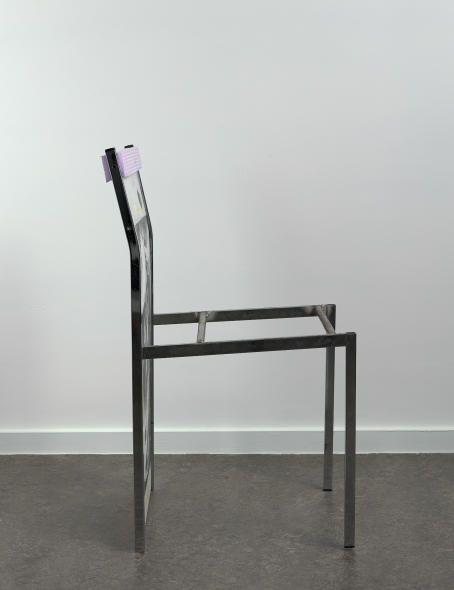 Leo Gabin - untitled (merel) - 2021 - Silkscreen, acrylic, insulation board, PVC and metal - 80 x 42 x 46 cm