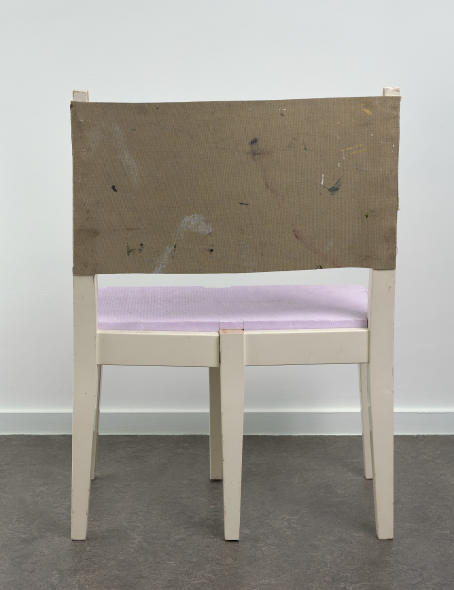 Leo Gabin - Untitled (twin) - Canvas, acrylic, insulation board and wood - 87 x 65 x 42 cm