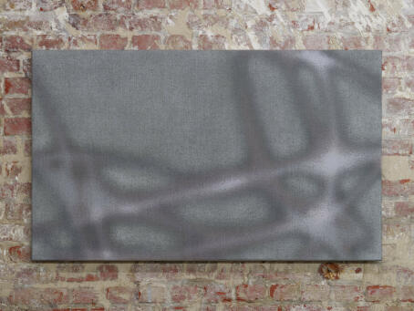 Lucas Dupuy - AMB1, 2023, Gouache and Acrylic on Hessian, 60 x 100 cm