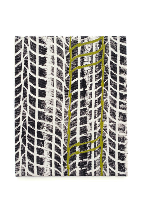 Michael Sailstorfer, DNA 8, 2024, acrylic on canvas 50 × 40 cm / ELEKTROSEX / TICK TACK