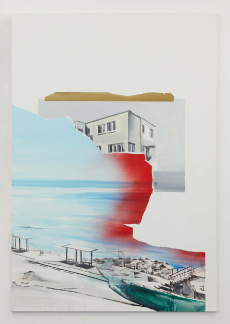 Michael Weißköppel - Untitled - 2021 - acrylic and acrylic spray paint on canvas - 160 x 110 cm