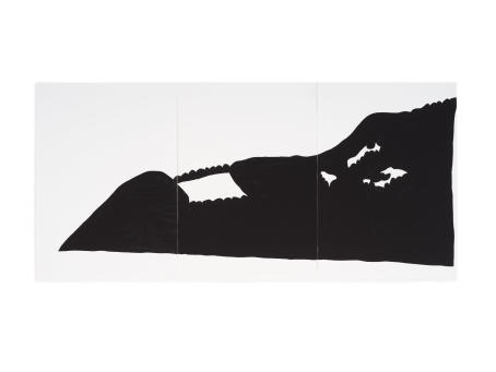 Miyeon Lee - Black Mountain_21/02/19 - 2019 - 42 x 90 cm - Acrylic on Paper