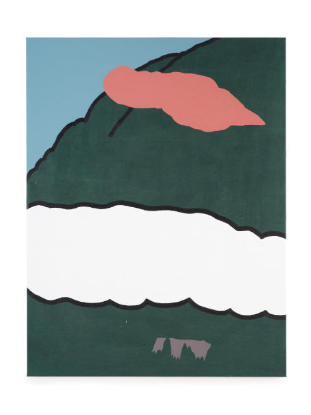 Miyeon Lee - Clouds on Calanda 07/03/19 - 2019 - 130x100cm - Oil, acrylic on canvas
