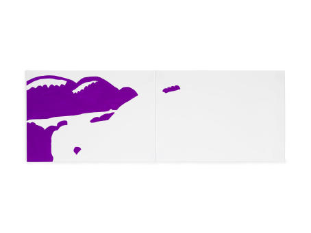 Miyeon Lee - Purple Mountain_21/02/19 - 2019 - 30 x 84 cm - Acrylic on Paper