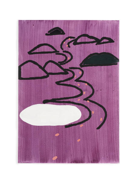 Miyeon Lee - White Lake - 2019 - 42 x 30 cm - Acrylic, Oil on Paper