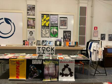 TICK TACK's booth at the Antwerp Academy Bookfair