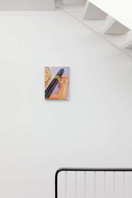 Rachel Hobkirk - Reminds Me of You, Always - 2022 - Oil on linen - 40 x 30 cm - Installation view at TICK TACK