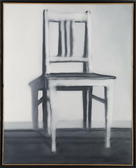 Gerhard Richter, Küchenstuhl, 1965, Oil on Canvas, 100 x 80 cm, Courtesy Kunsthalle Recklinghausen.