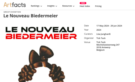 ArtFacts on Le Nouveau Biedermeier