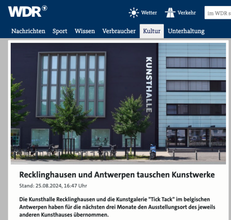 WDR: Recklinghausen and Antwerp exchange works of art