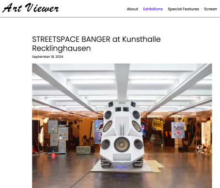 STREET SPACE BANGER featured on ArtViewer