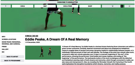 CIRCA 20:20, Eddie Peake "A Dream Of A Real Memory"