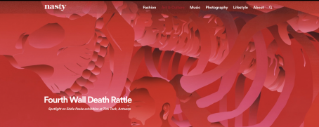 Nasty Magazine covering Fourth Wall Death Rattle