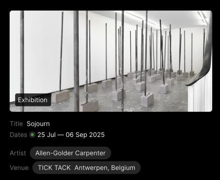 Saliva features Sojourn exhibition