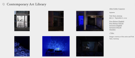 Contemporary Art Library features Sojourn by Allen-Golder Carpenter