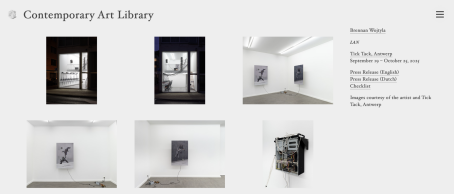 ContemporaryArtLibrary features LAN by Brennan Wojtyla