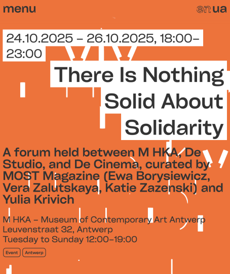 There Is Nothing Solid About Solidarity program of Kyiv Biennial 2025