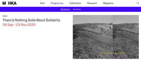 There Is Nothing Solid About Solidarity in the INBOX at M KHA