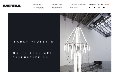 Banks Violette: Unfiltered art, disruptive soul