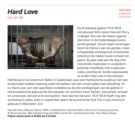 COLLECT Belgie/Nederland announcing HARD LOVE