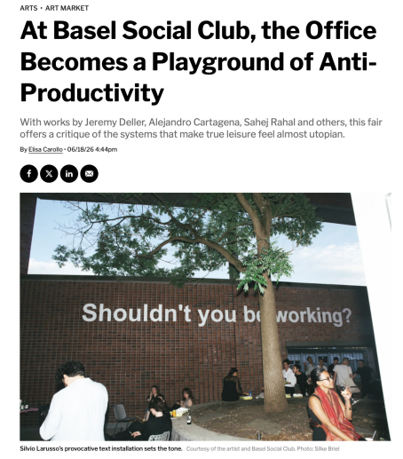 The Observer mentioning LAN installation by Brennan Wojtyla