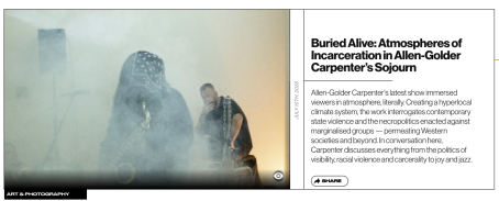 DAZED Arabia: Atmospheres of Incarceration in Allen-Golder Carpenter’s Sojourn