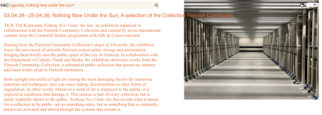 Curatorial Studies programme: Nothing New Under the Sun