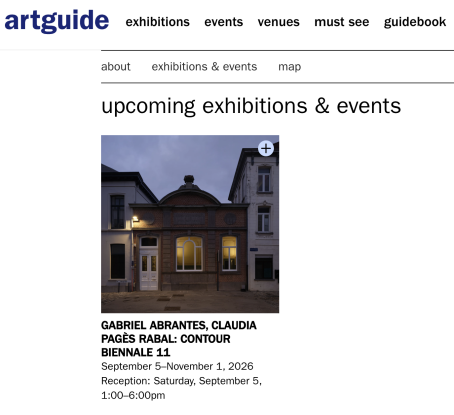 ArtGuide by ArtForum announcing TACK TICK launch expo