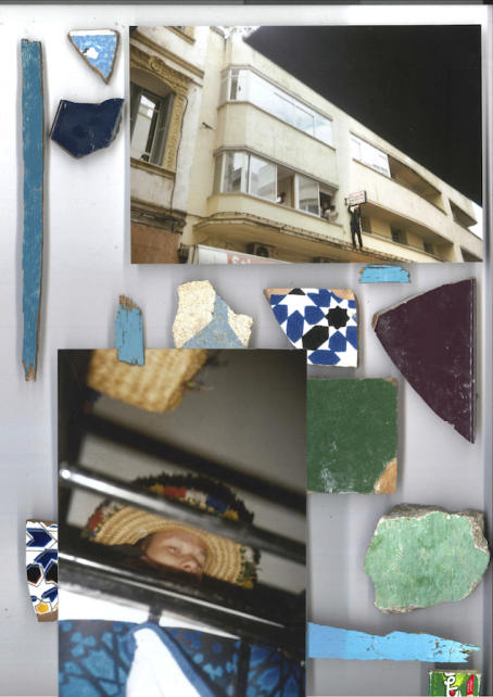 TANGIER, Group exhibition by Artist Collective Edition No. 1. Collage by Annefloor Van Landeghem