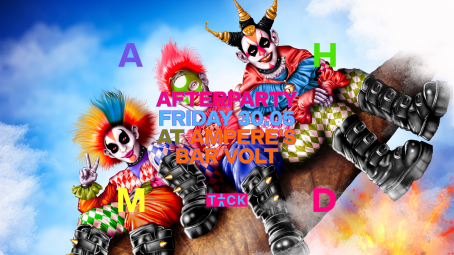 Anal House Meltdown (AHMD) - Eddie Peake's official Afterparty. Artwork by Guille
