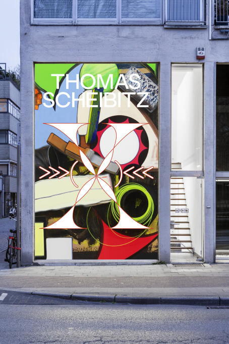 Thomas Scheibitz - >>>(X)<<< - Exhibition announcement at TICK TACK