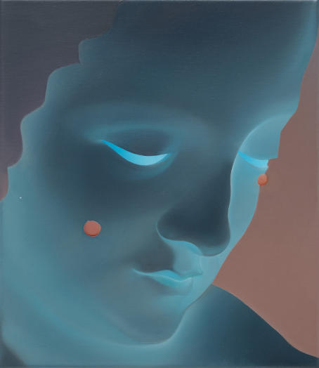 Vivian Greven - Judit II - 2020 - oil and acrylic on canvas - 35 x 30 cm - Courtesy Kadel Willborn, Düsseldorf